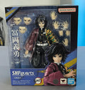 In Stock Original BANDAI SHFiguarts Demon Slayer Giyu Tomioka Figure Action Anime Genuine Model Boxed Toy