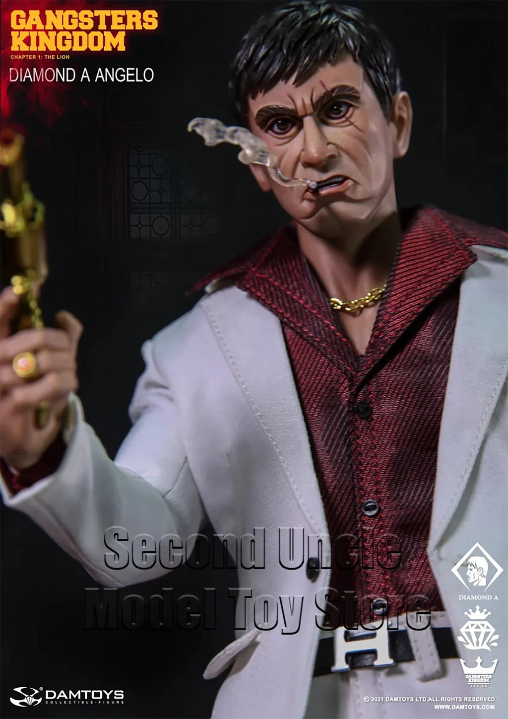 DAMTOYS DAM GK023 1/6 Gangsters Kingdom DIAMOND A ANGELO 12'' Male Soldier Action Figure Full Set Model Toys Gift