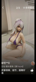 Anime Stuffed Pretty Girl AI Private Female Secretary Bunny Girl Second Round Uniform Series Desktop Case Model Ornament