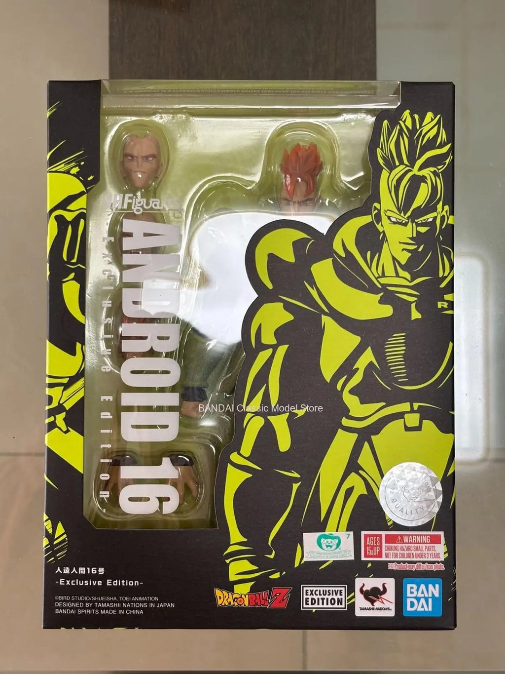 100% Original Bandai Sh Figuarts Shf Sdcc Android 16 Exclusive Edition Action Figures Anime Model Toys Figura Pvc Gifts In Stock