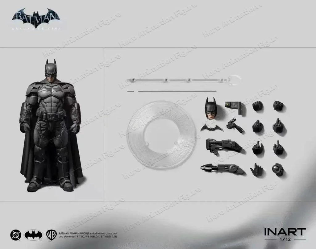 Out of stock INART "Batman: Arkham Origins" Batman 1/12 Action Figure Soldier Standard Edition