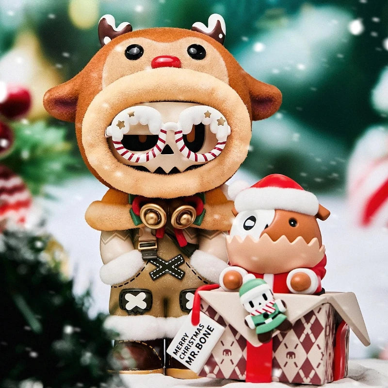 Mr. Bone Weihnachtsgeschenke Limited Edition Niedliche Rentierform Spielzeug Desktop Modell Hausornamente Mystery Room Sammlung Geschenke