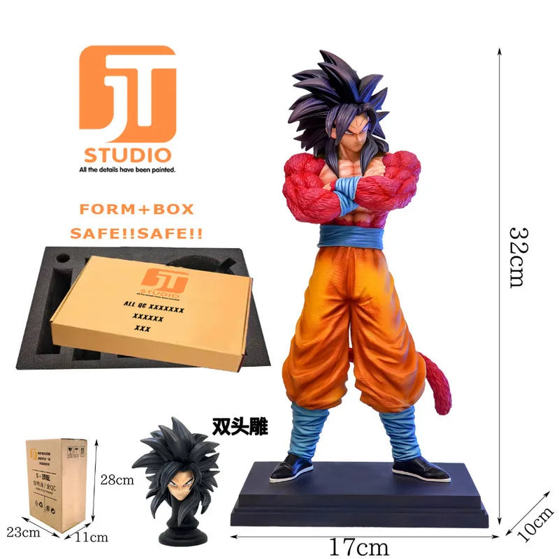 JT Studio Dragon Ball Z Goku Vegeta Gogeta SSJ1 SSJ2 SSJ4 SSJ3 Vegetto Dragonball Anime Model Figure GK Statue DBZ Figurine Toys