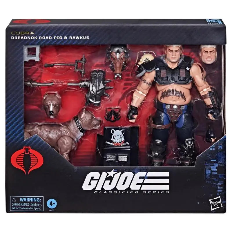 Hasbro G.I. Joe Classified Series #135 Dreadnok Road Pig & Rawkus Sammelbare 6-Zoll-Actionfigur Spielzeug mit Zubehör Geschenk