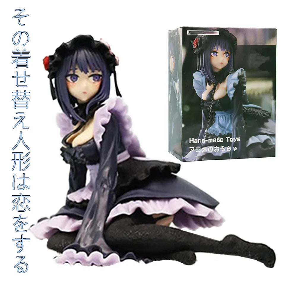 In Stock My Dress-Up Darling Anime Figure Black Maid Outfit Kitagawa Marin Character Action Figure Collection Figurine Model