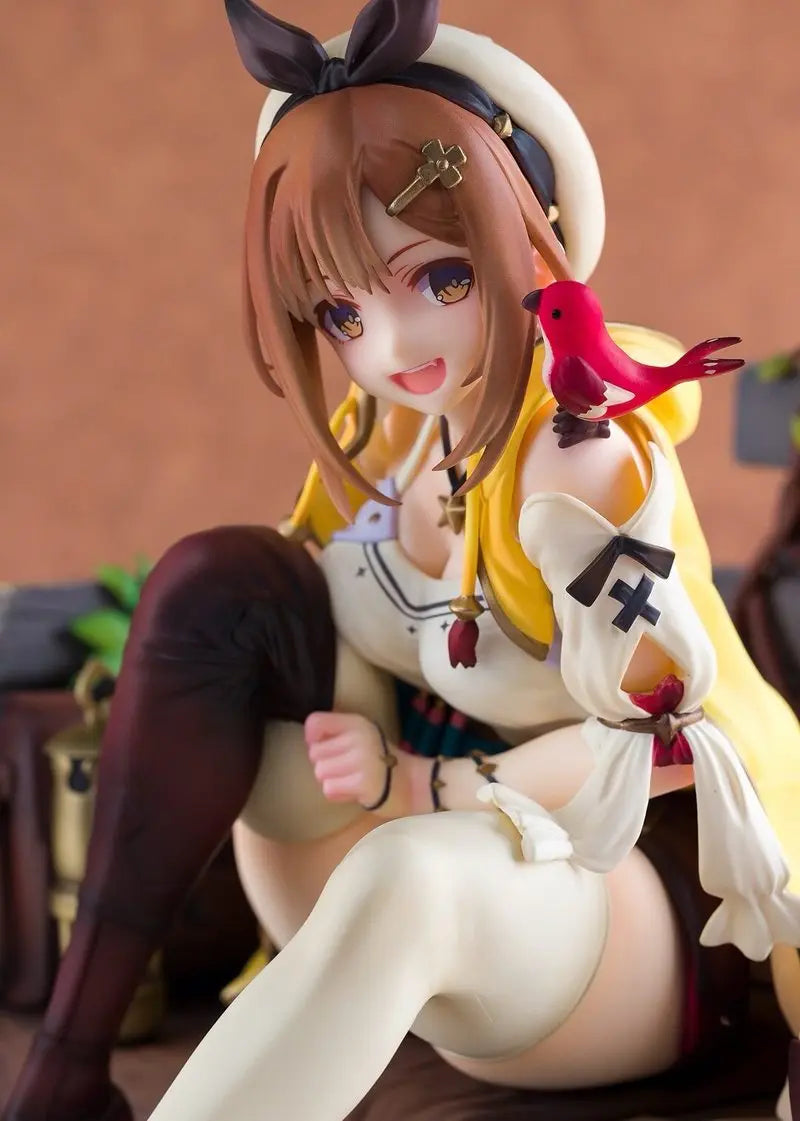 Atelier Ryza Anime Figur Sitzende Pose Sammlerstück PVC Modell Desktop Ornament Heimdekor Für Anime Sammler Und Liebhaber