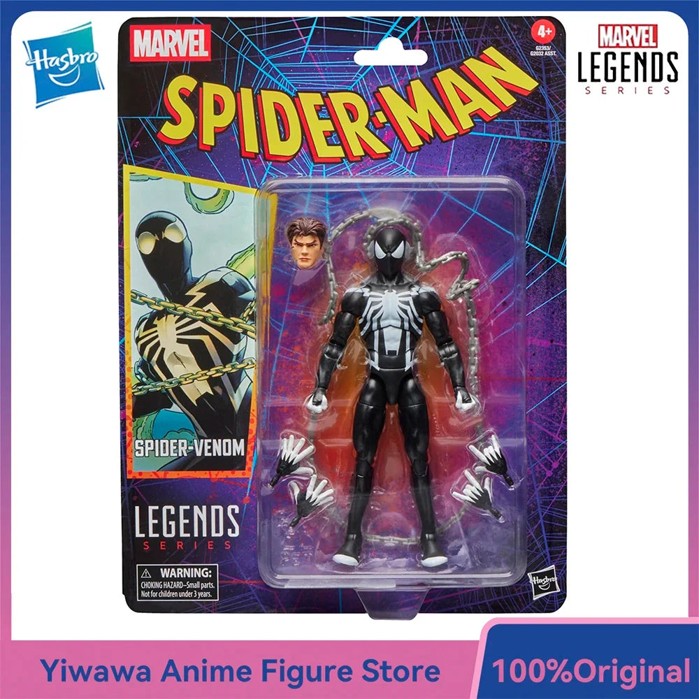 Original NEW Hasbro Marvel Legends Series Spider-Venom (Spider-Man) 15cm Collectible Retro Comic Action Figure Model Gift Toys