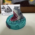 Great White Shark Scene Gashapon Toys Creative Action Figure Model Decoration Ornaments Collection Toys