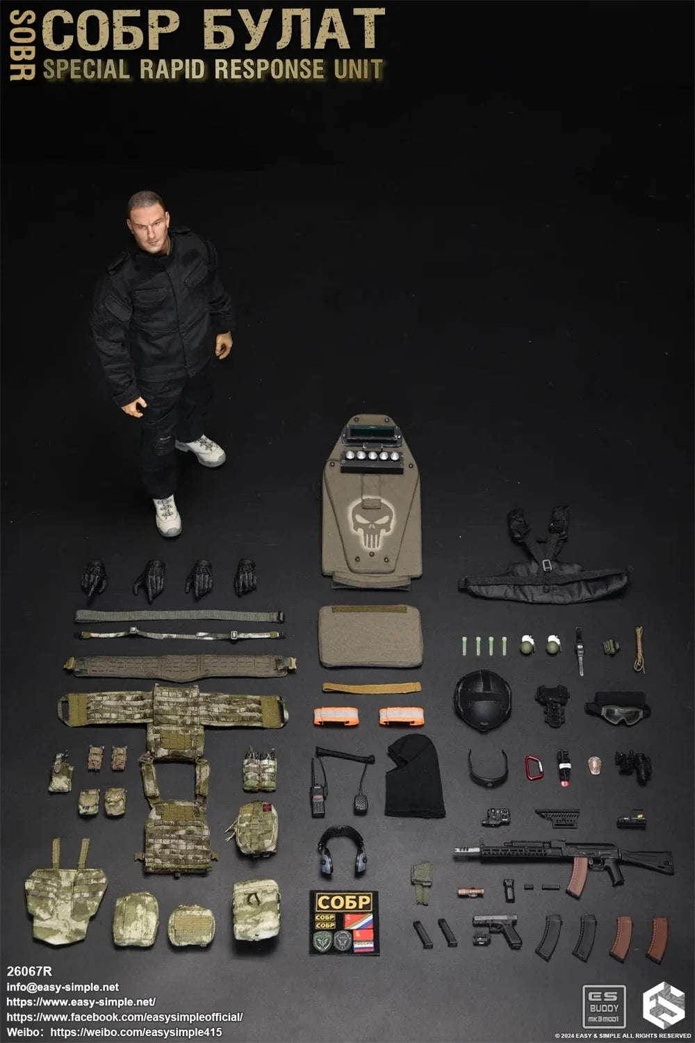 1/6 Easy&Simple ES 26067R The Russian Action Figure Soldier Operation Unit Full Set Moveable Action Figure Gift For Fans Collect
