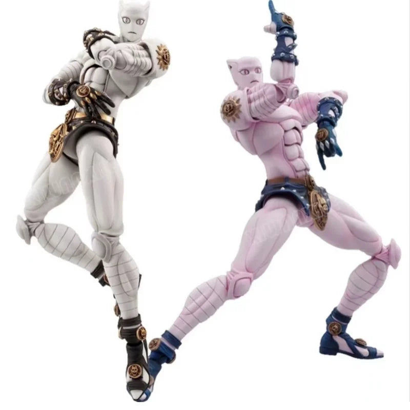 Super Action Statue Dio Yoshikage Kira Killer Queen Poseable Action Figure Room Desk Decoration Festival Gift Reissue In Stock