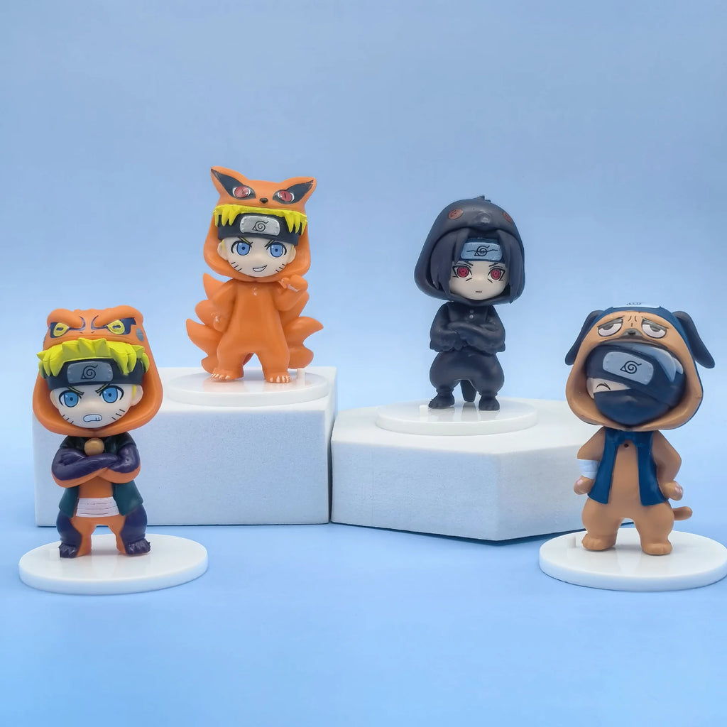 Japanese anime Naruto Jifeng series figure model Q version PVC anime desktop ornaments birthday gift collection model toys