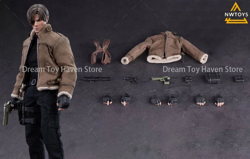 1/12 Maßstab Männlicher Soldat Leon Special Agent Polizei Super Bewegliches Gelenkkörpermodell 6-Zoll Actionfigur Sammlerstück