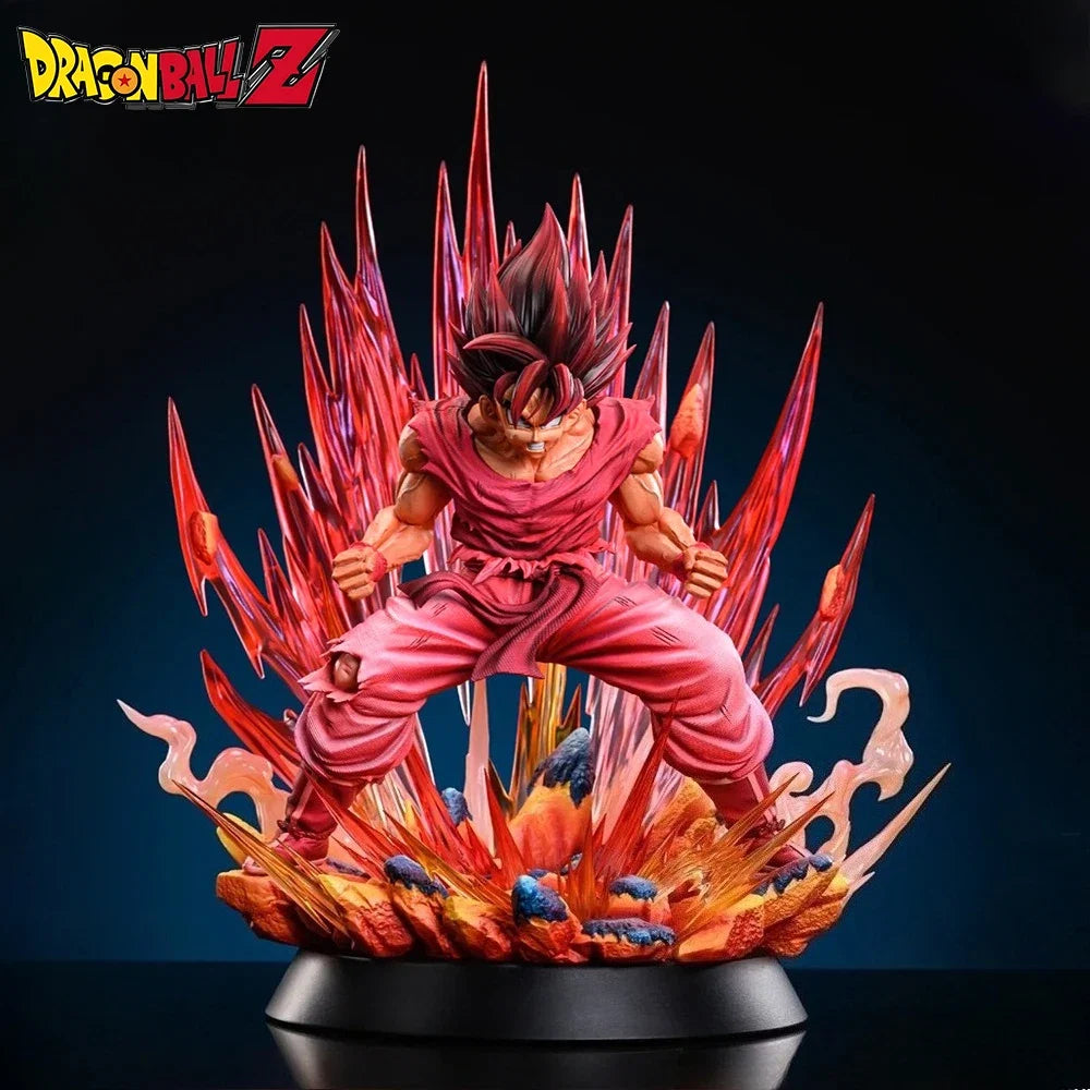 38cm/14.96in Anime Dragon Ball Figure Kaiouken Goku Action Figures Pvc Statue Desktop Ornamen Collection Model Toys Gifts