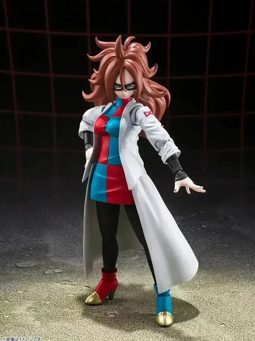 New in Stock Bandai SHF SH Figuarts  Android 21 Lab Coat No.21 Figure Model Collection Toy Gift Collectible Model Decoration