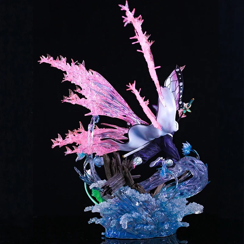 Anime Demon Slayer Kochou Shinobu 31cm Figure Statue Gk Garage Kits Pvc Figurine Model Doll Ornament In Stock