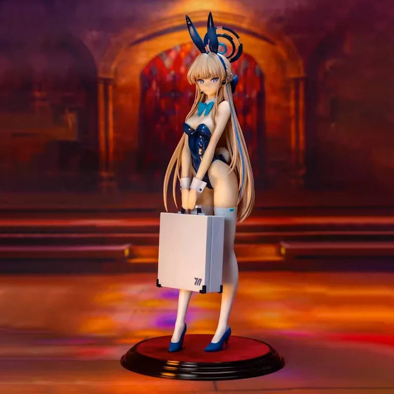 25cm Blue Archive Sexy Anime Figure Ichinose Asuna Bunny Girl Action Figure Figurine Adult Model Toys