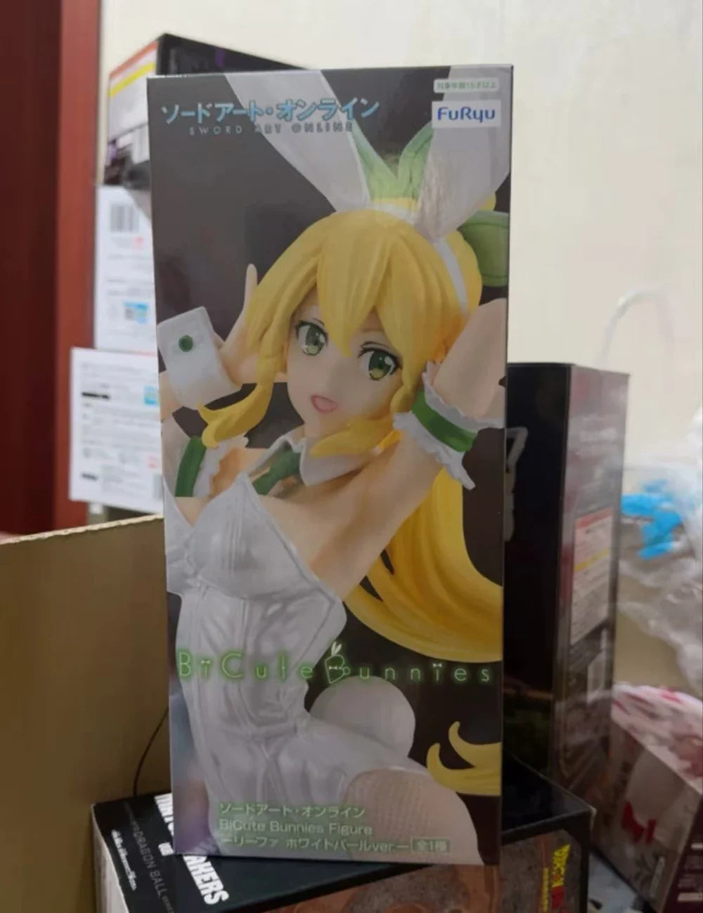 Original in Stock FuRyu BiCute Bunnies Sword Art Online Leafa Anime Figure Action Figure Collection Model Decoration Kawaii