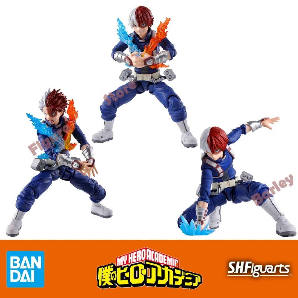 Original Genuine BANDAI S.H.Figuarts SHF My Hero Academia Shoto Todoroki Action Figure Anime Figure Boxed Collectible Model Toys
