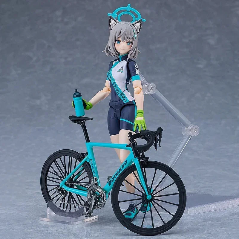 Original Max Factory Blue Archive Sunaookami Shiroko Figma #644-DX Cycling DX Edition Anime Garage Kit Action Figure Toy Model