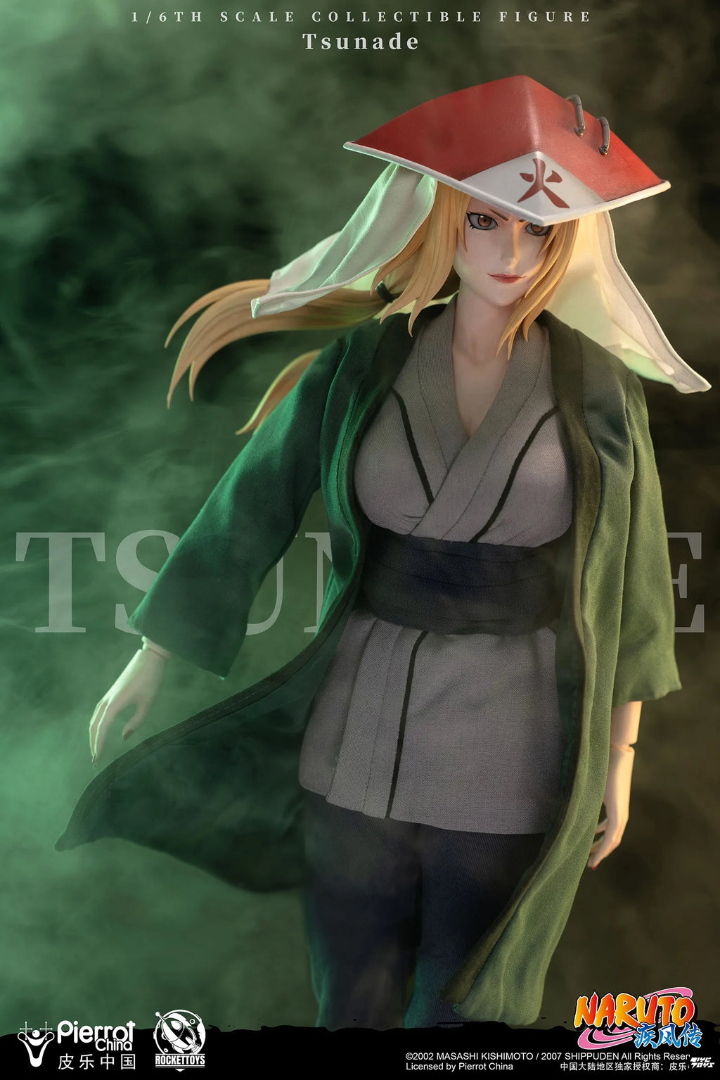 In Stock ROCKET TOYS Godaime Hokage Tsunade ROC-009 Naruto Shippuden Action Figure Anime Model Trendy Toys Desktop Doll