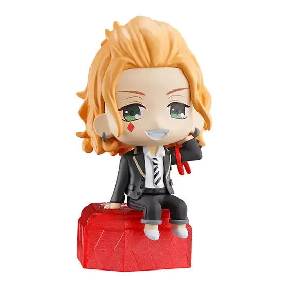 BANDAI Anime Twisted Wonderland Q Version Grim Crowley Riddle Rosehearts Gifts or Collection Genuine Action Figure Model Toys