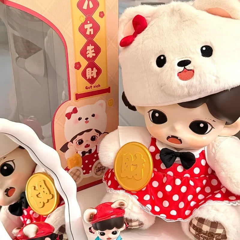 Genuine Zoraa latte bear Vinyl Face Big Doll Kawaii Collection Figure Model Cartoon Decor Toys Surprise Adult Kids Birthday Gift