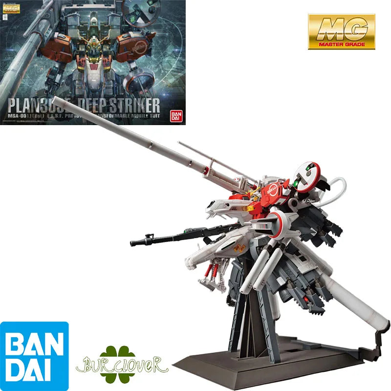 Bandai Original MG Ex-S Deep Striker MSA-0011(Bst)303E Anime Action Figure Assembly Model Toys Gifts For Children Collectible