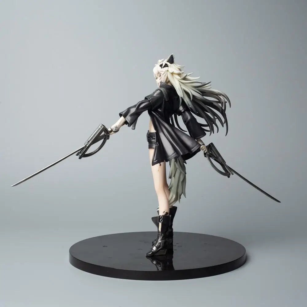 24CM Anime ARKNIGHTS Lappland Figure Game Standing Sword Animation Model Toy Gift Doll Collection Decoration PVC