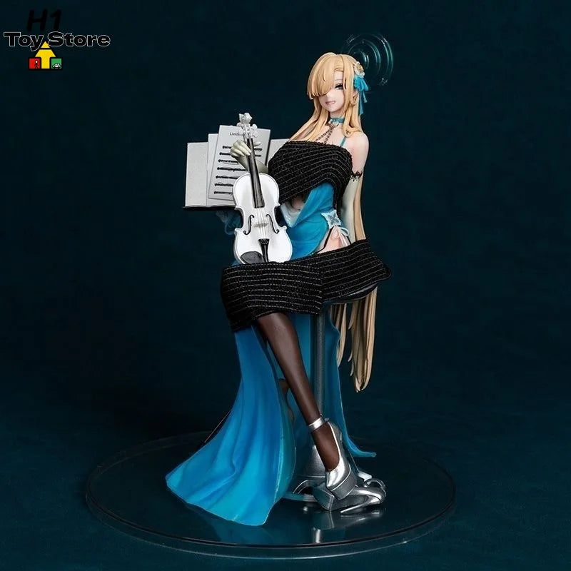 Blue Archive Ichinose Asuna Formal Dress GK Figure Anime Beautiful Girl Violin Statue 2D Collectible Desktop Decorative Ornament
