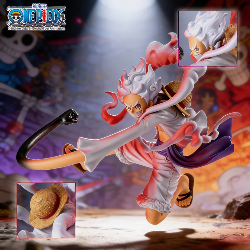 1pc Official One Piece Luffy's Gear Fifth Home Decor Figure, Anime Must-Have Gift for Valentine's Day, Birthday Desk.
