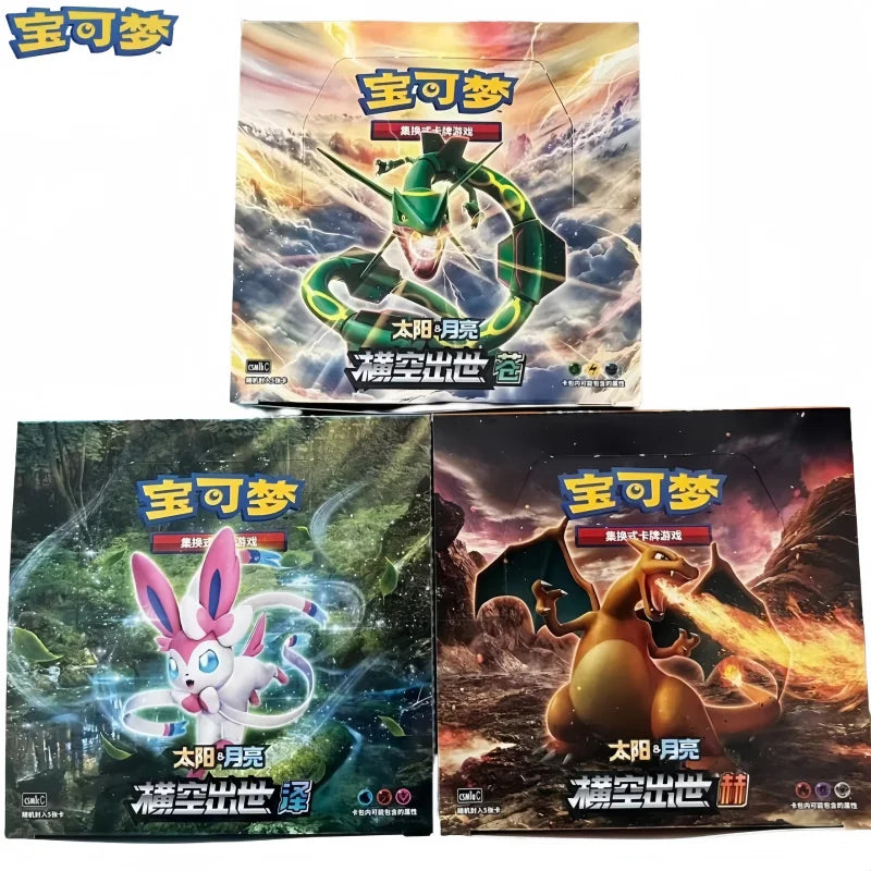 100% New Original Pokémon Card Anime Trade Game Ptcg Sun&Moon Simplified Chinese All Series Cards Booster Pack Collection Gifts