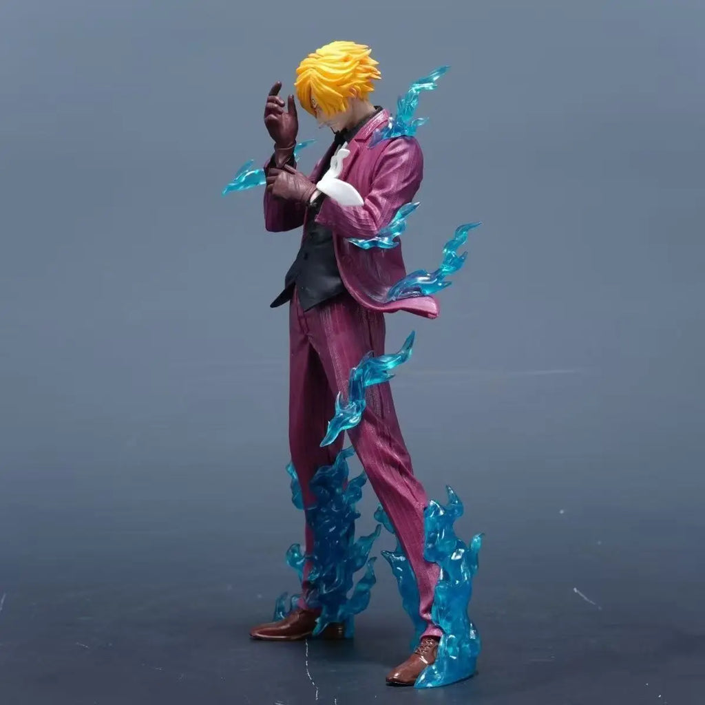 24cm 9.4 inch Anime Sanji Action Figures Pvc Statue Desktop Ornamen Collection Statue Model Decoration Room Desk Toys Children G