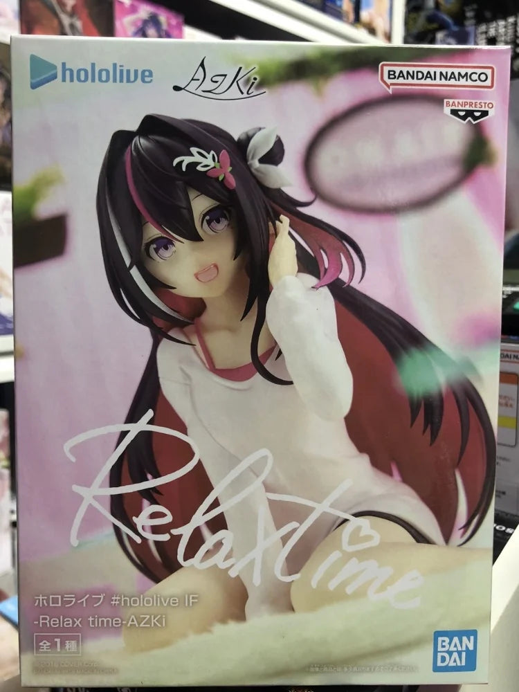 In Stock BANDAI Original Boxed Hololive IF-Relax time Virtual Diva AZKi 12cm Anime Action Figures Model Toys Girl Festival Gifts