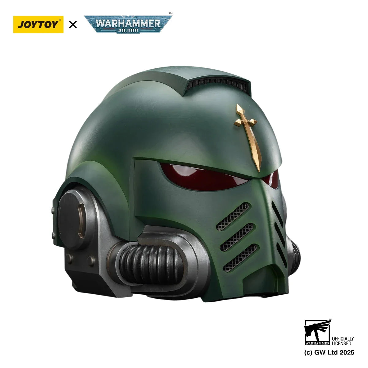 JOYTOY Warhammer 1/1 Action Figures Dark Angels MkX Helmet & Display Stand