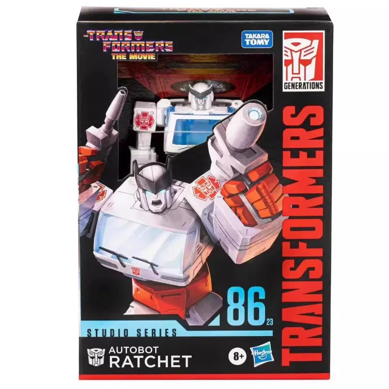 In Stock Original Hasbro Transformers Autobot Ratchet The Movie Ss86 Anime Action Figure Robot Toy Collection Model Hobby Gift