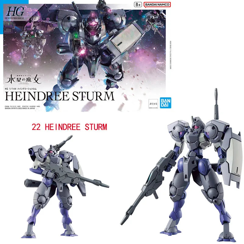 Bandai Genuine HG The Witch From Mercury GUNDAM LFRITH CALIBARN BEGUIR-BEU DARILBALDE ZOWORT HEAVY Anime Assembly Model Toys Kid