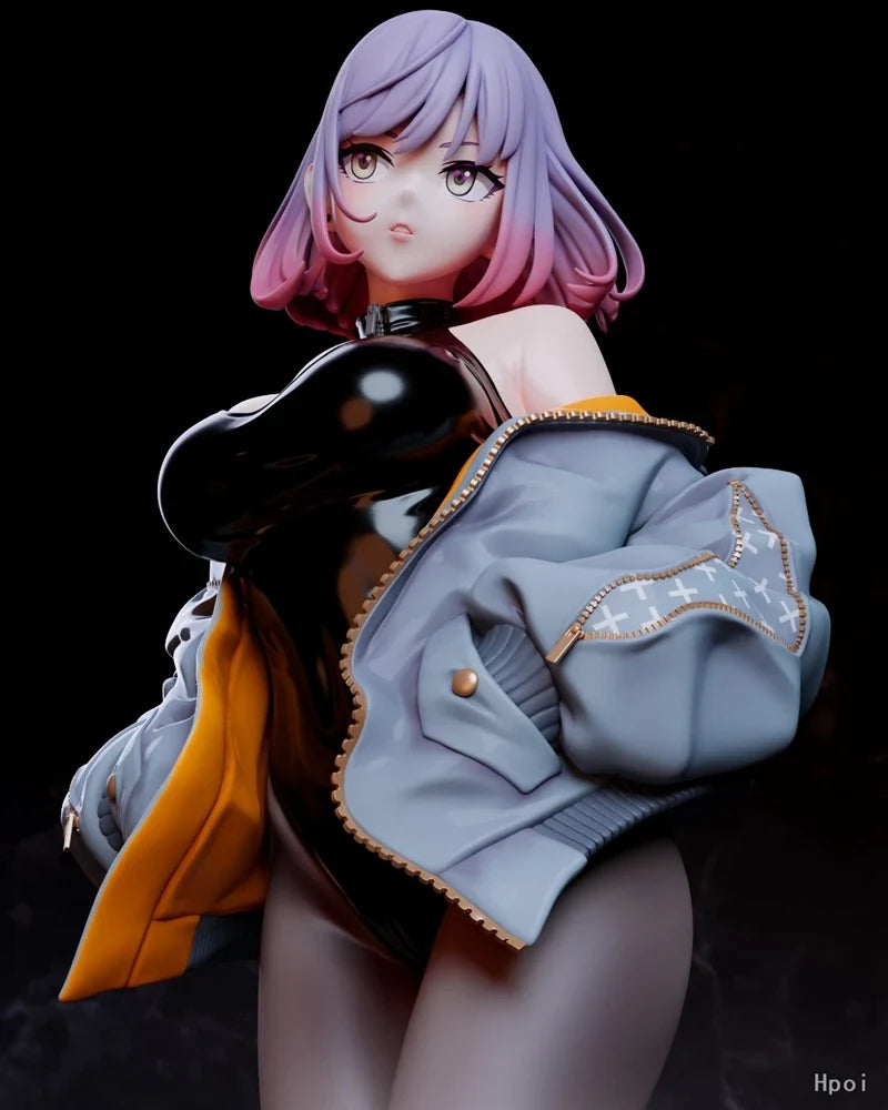 2025 Astrum Sneaker LUNA Figure - High-Slit Siren Pose Anime Figues, Detachable Face Gear & Dorm Decor Bundle