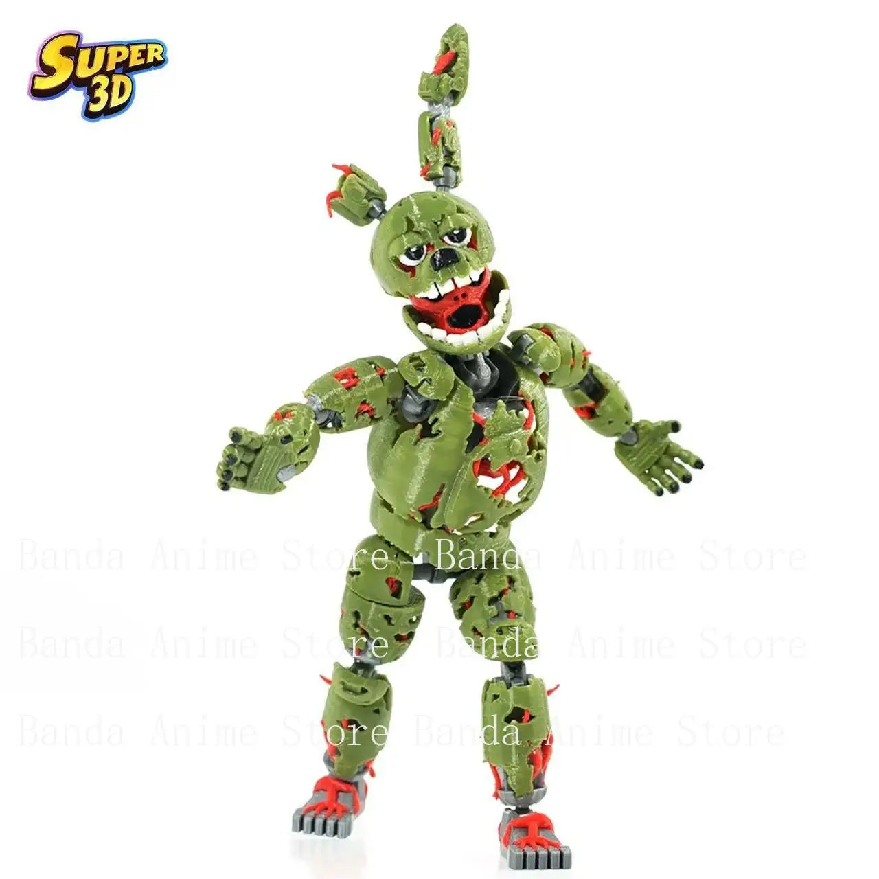 3D Printed Five Nights at Freddy's 3 Springtrap T13 Action Figure Multi-Jointed Movable Shapeshift Toy for Collectors toys gift