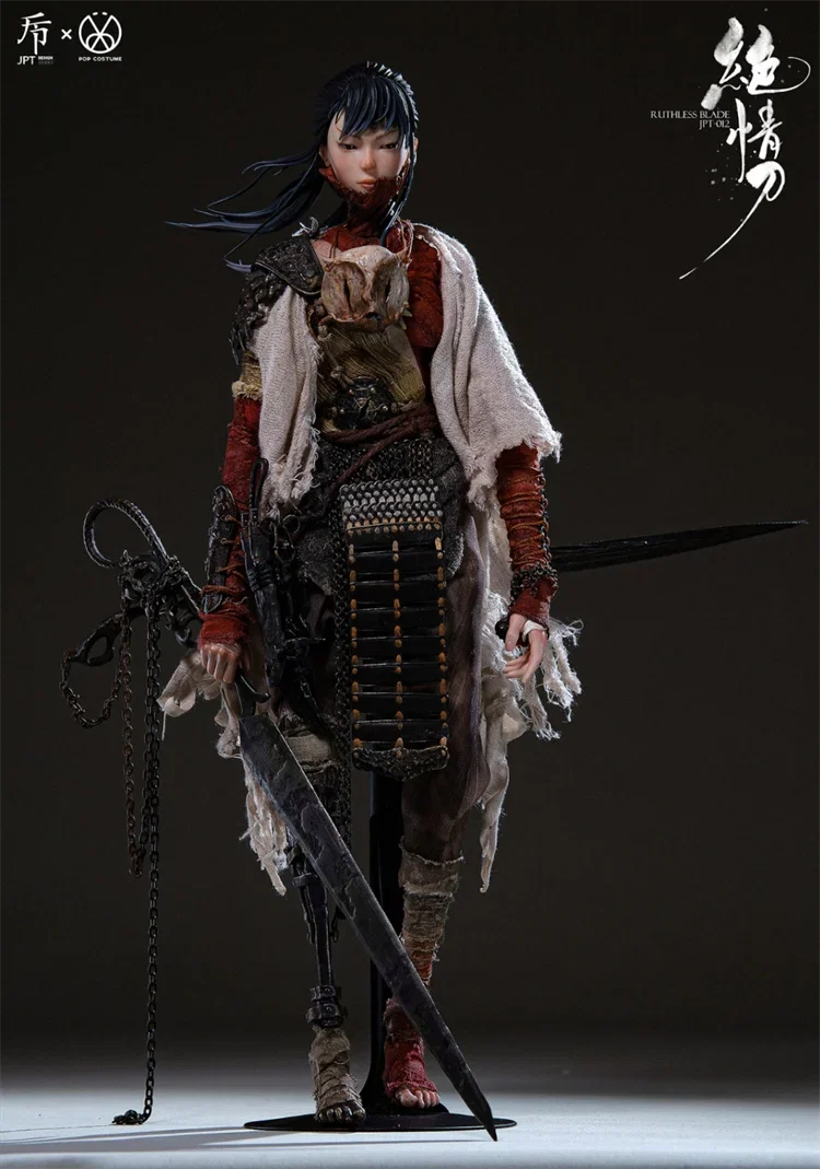 In Stock JPT-012 1/6 Women Soldier Ruthless Blade Stray Cat White Tiger 12Inch Anime Model Toys for Boys Gifts Original Box