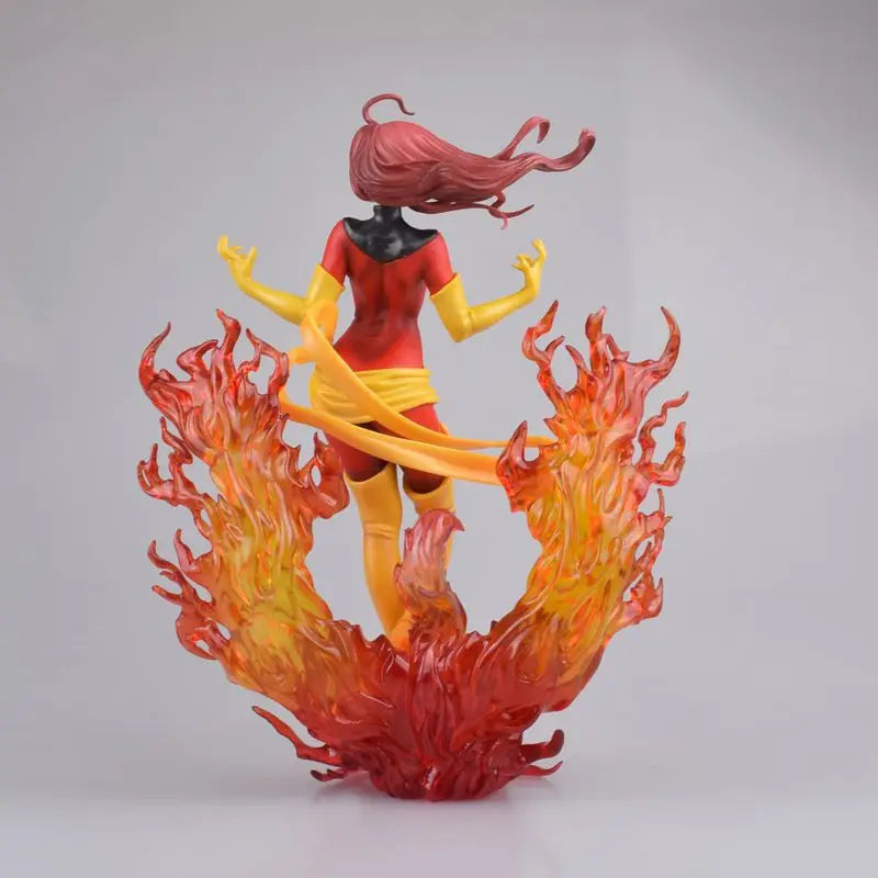 23cm X Men Dark Phoenix Jean Grey 1/7 Beautiful Girl Figure Model Statue Boys Collection Desktop Decoration Ornament Toys Gifts
