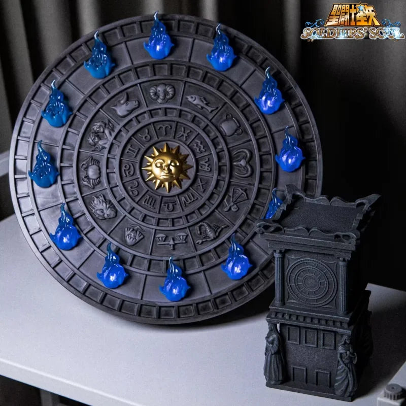New IN STOCK Bandai Saint Seiya Second Bullet A Reward Golden Zodiac Burned Sanctuary Flame Animation Peripheral Model Gift