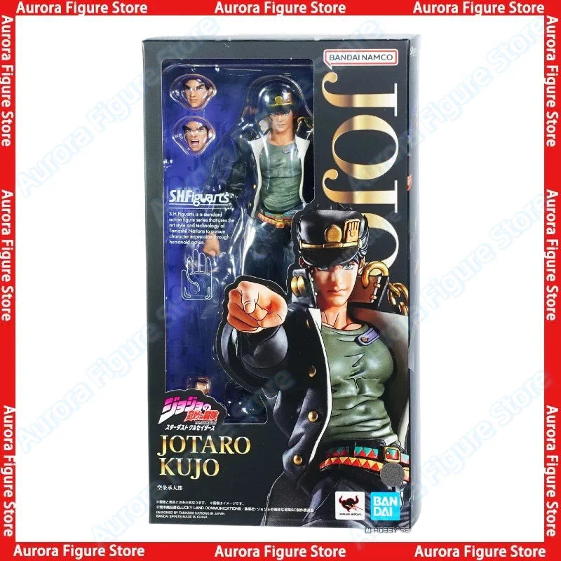 Auf Lager Bandai S.H.Figuarts SHF JoJo's Bizarre Adventure Jotaro Kujo Stardust Crusaders Anime Actionfiguren Spielzeug Modelle PVC