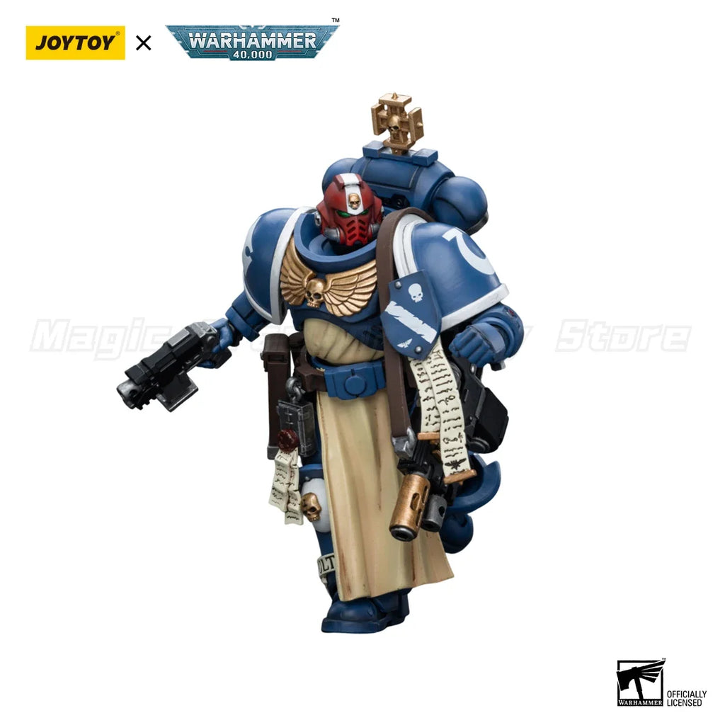 【In Stock】JOYTOY 1/18 Action Figure Warhammer 40K Ultramarines Sternguard Veteran with Bolt Rifle Model Toy Gift