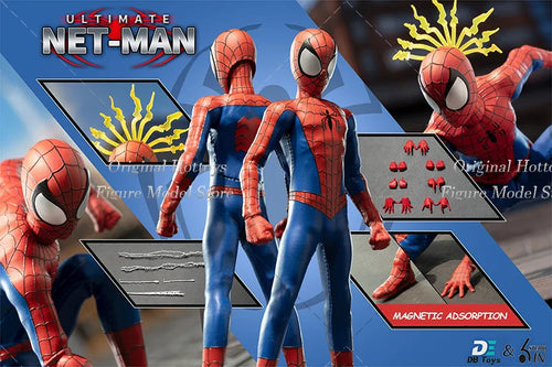 1:12 Maßstab Männlicher Soldat Ultimate Netman Rot / Schwarz Spider Held Komplettset 6-Zoll Actionfigur Modell Puppe Geschenke Sammlung