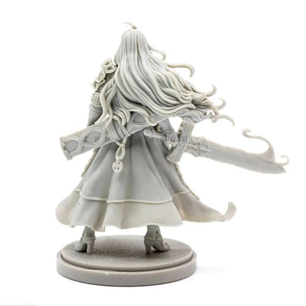 38mm Beauty Soldier Resin Figure Model Kit Fantasy Female Warrior 3D Printing Unassembled