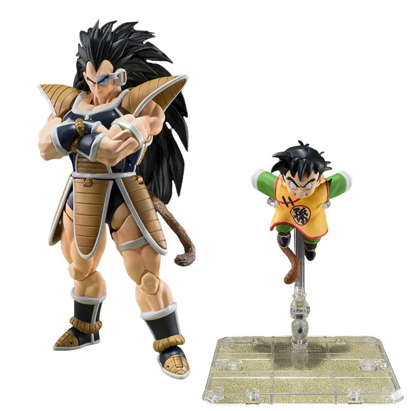 BANDAIGenuine SHF Dragon Ball RADITZ &SON GOHAN -KID- SON GOKU &KINTOUN -Exclusive Edition- Anime Action Figure Model