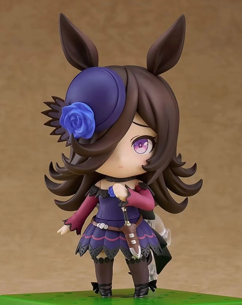 Anime Uma Musume Chibi Nendoroid Tokai Teio Gold Ship Face-Swappable Q Version Figure Desktop Decoration Collectible Model Gifts