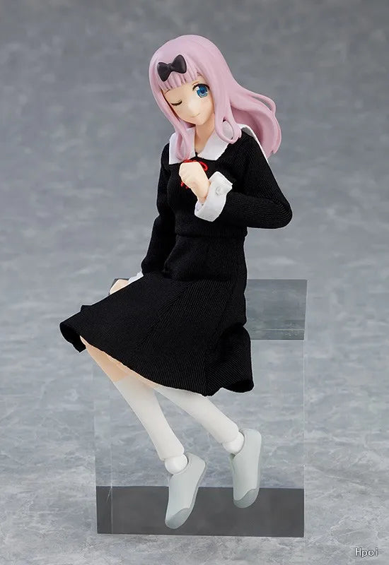 Original Max Factory Figma#540 Miss Kaguya Wants Me To Confess My Love Fujiwara Chika Anime Figure Model Toy Gift Collection