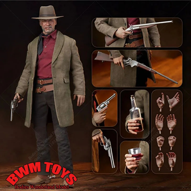 Auf Lager Sideshow 100478 1/6 Sammlerfigur Unforgiven William Munny Clint Eastwood 12” Männliche Soldat Actionfigur Modell Spielzeug