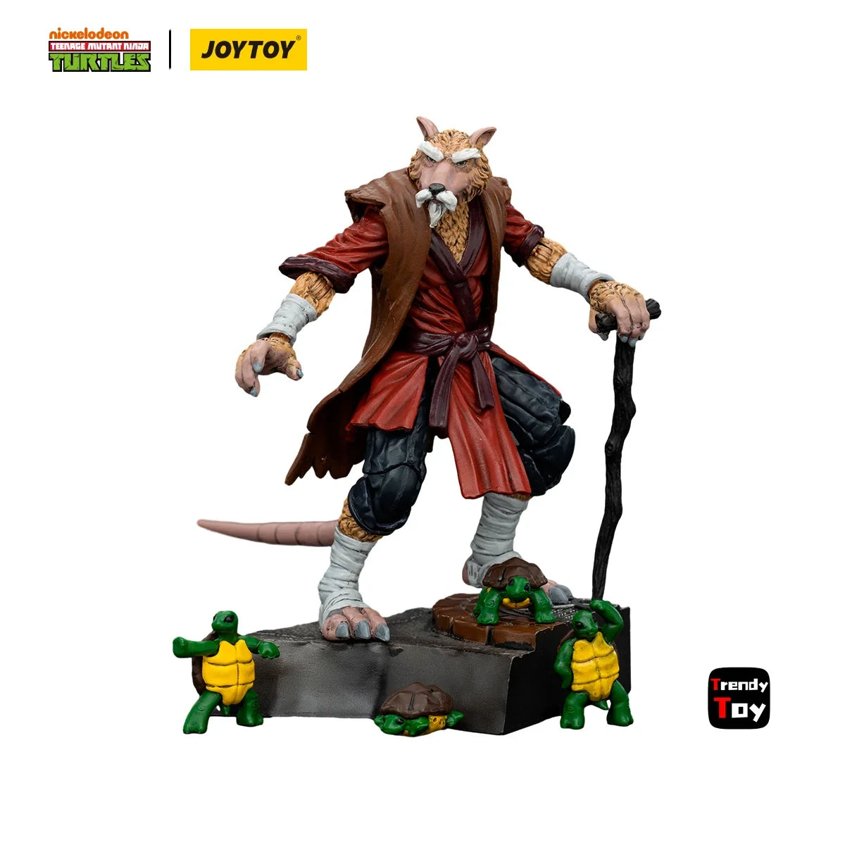【JOYTOY】TMNT-April O'Neil Splinter 2PCS 1/18 Action Figure Toys